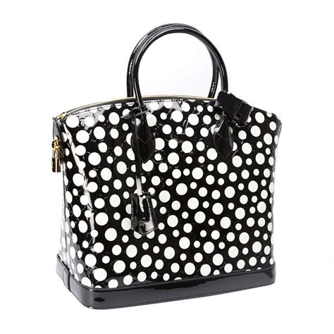 louis vuitton black and white polka dot bag|polka dot handbags ebay.